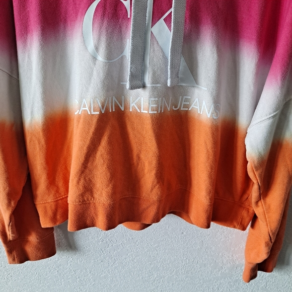 Calvin Klein Orange and Pink Ombre Sweatshirt - Picture 3 of 5